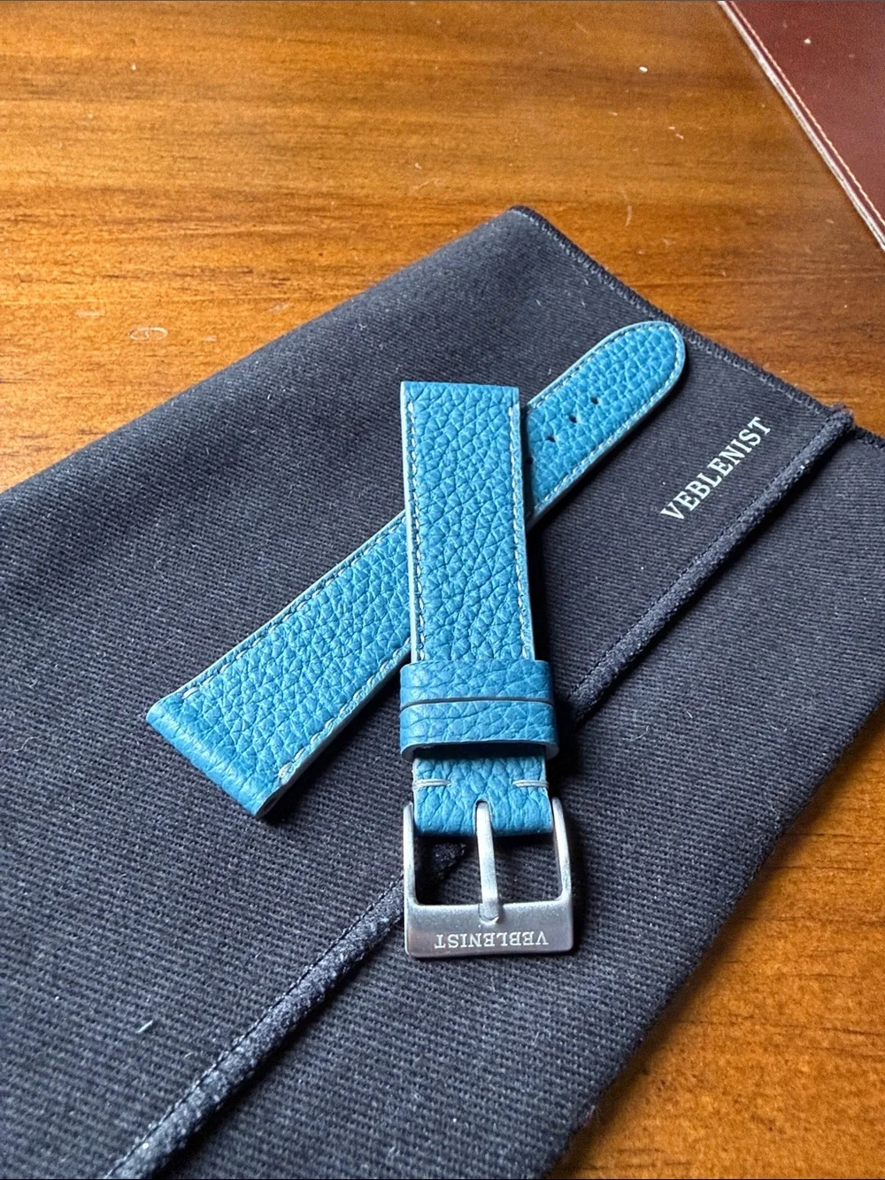 VEBLENIST custom calf leather watch strap 19/16